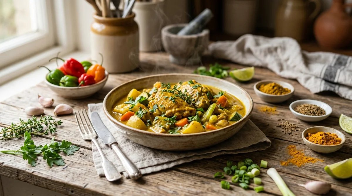 recette colombo de poulet