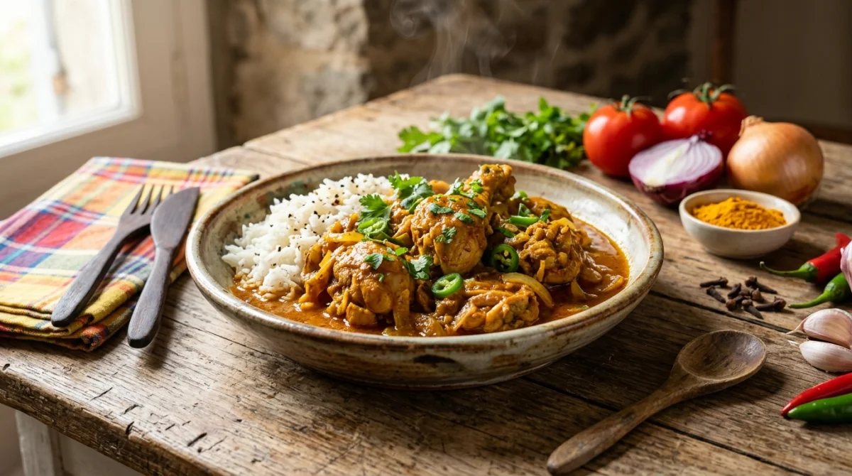 recette cari poulet