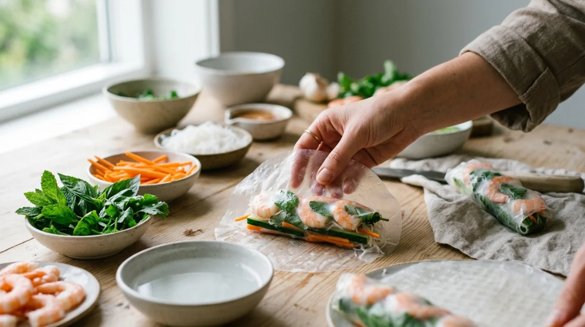 recette rouleaux de printemps