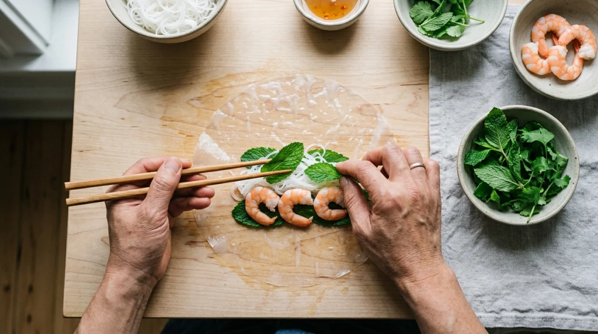 recette rouleaux de printemps